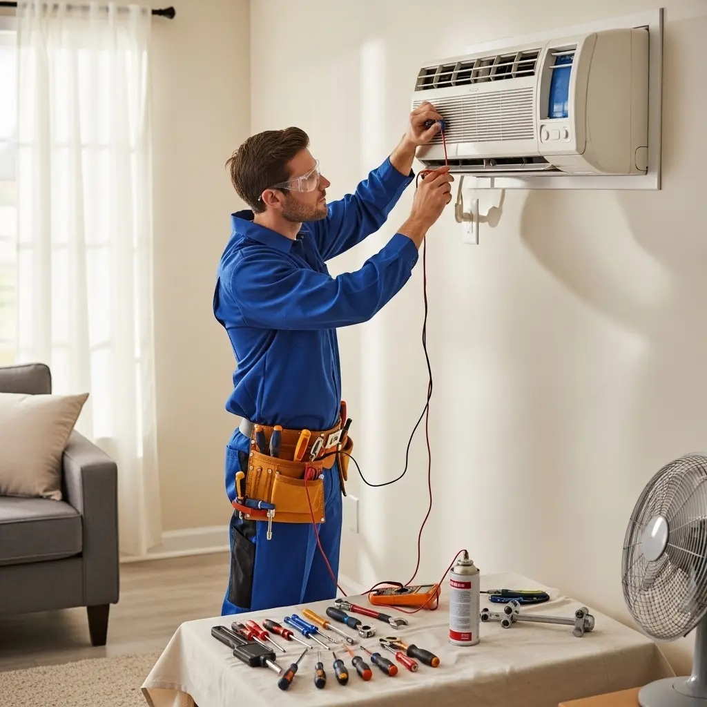 Selendi Hotpoint Hotpoint klima gaz dolumu ve bakım – Enerji verimliliği artırıldı. - Teknik servis örneği